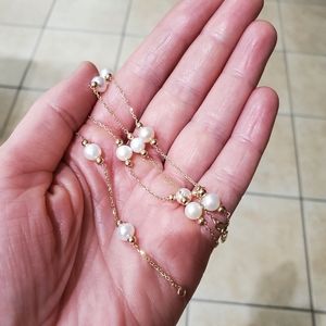 14k gold pearl necklace